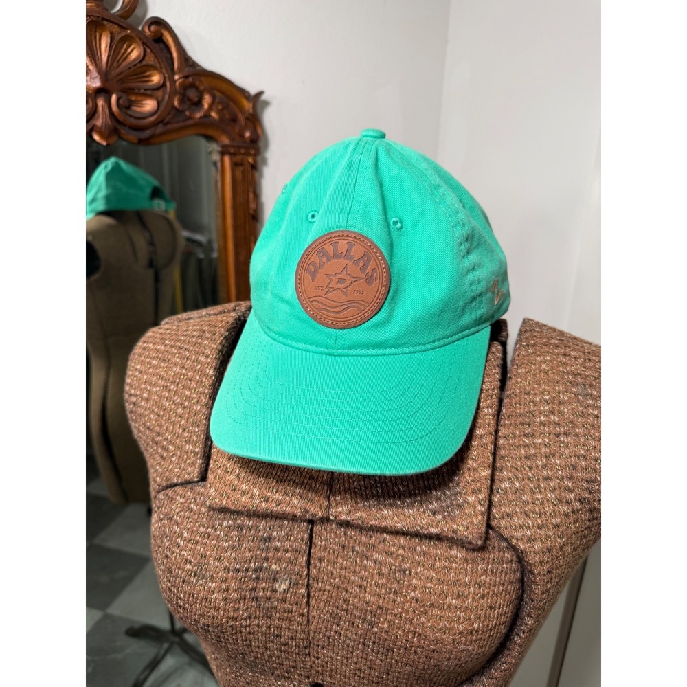 Zephyr Dallas Stars Hangar Exclusive Hat Seafoam Green Leather Patch Adjustable